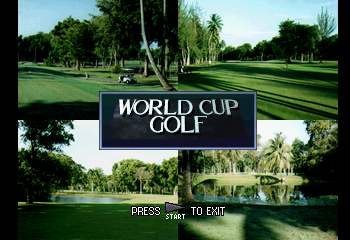 World Cup Golf: Professional Edition Title Screen